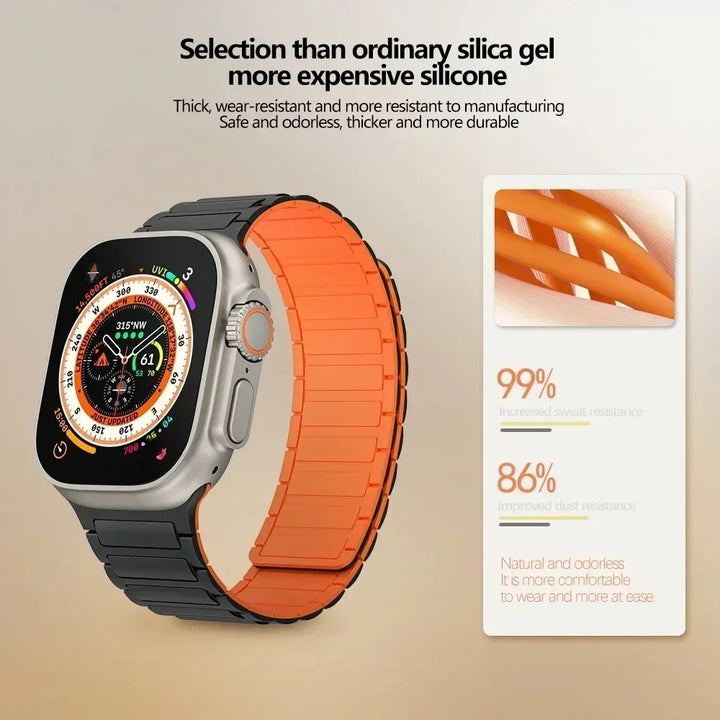 Smartwatch silicone strap