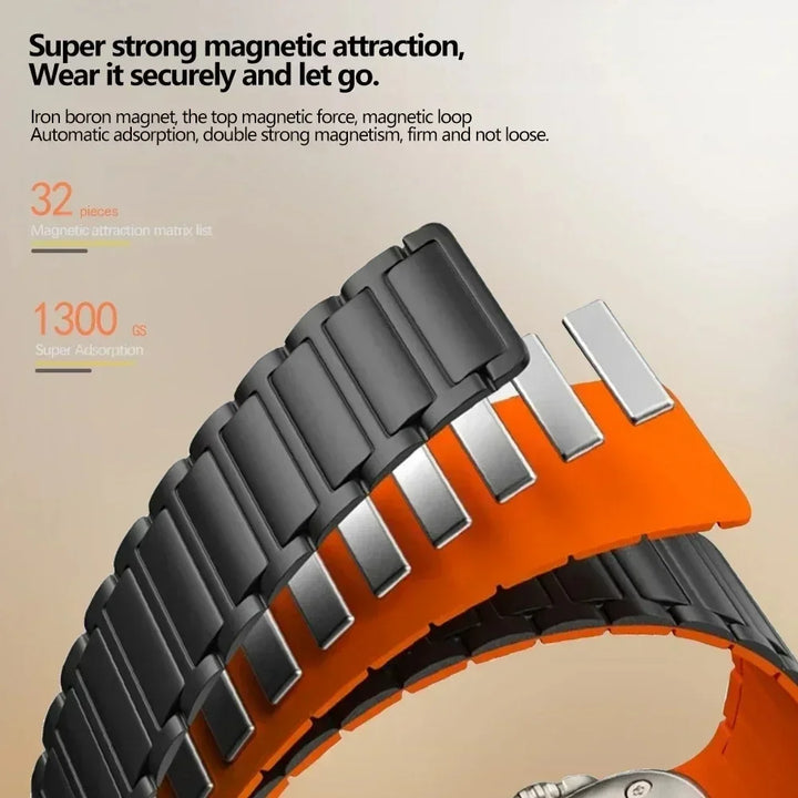 Smartwatch silicone strap