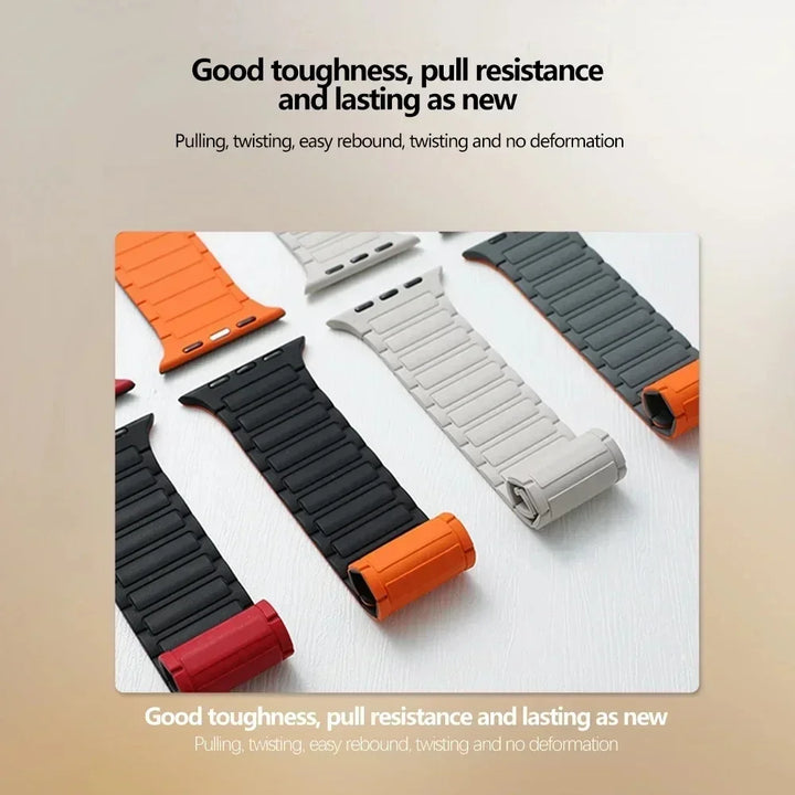 Smartwatch silicone strap